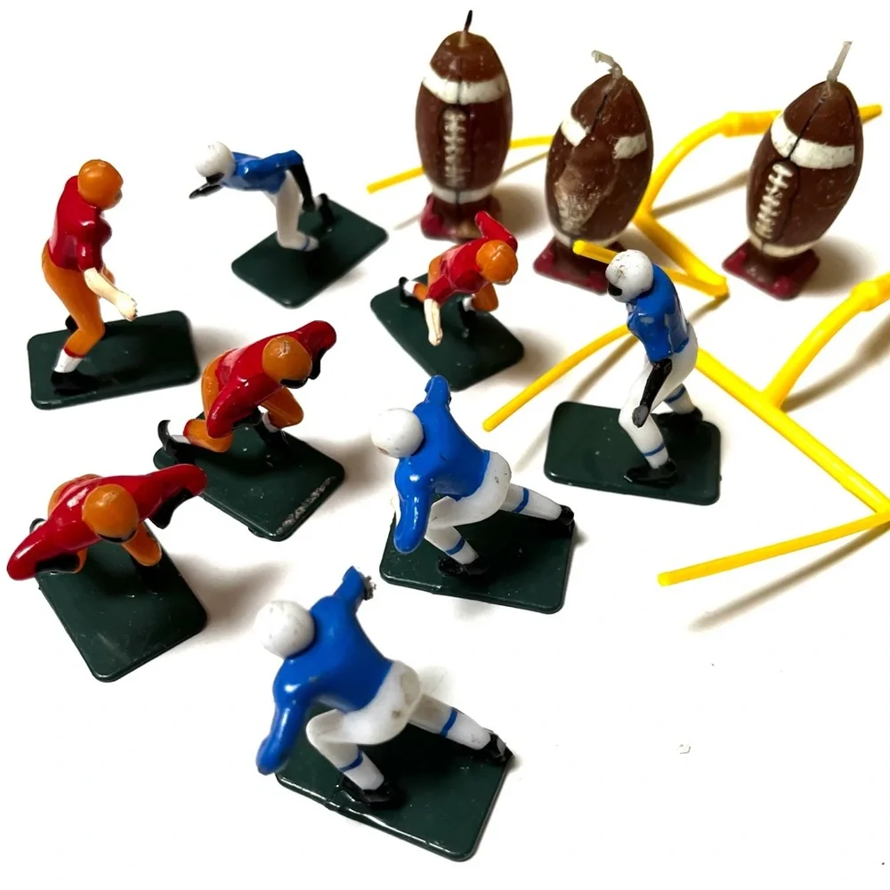 Vintage 70’s Football Cake Decorations